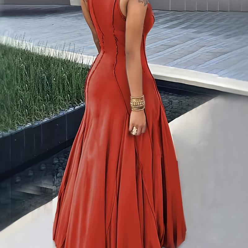 Robe tricotée unie sexy pour femme