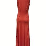 Robe tricotée unie sexy pour femme