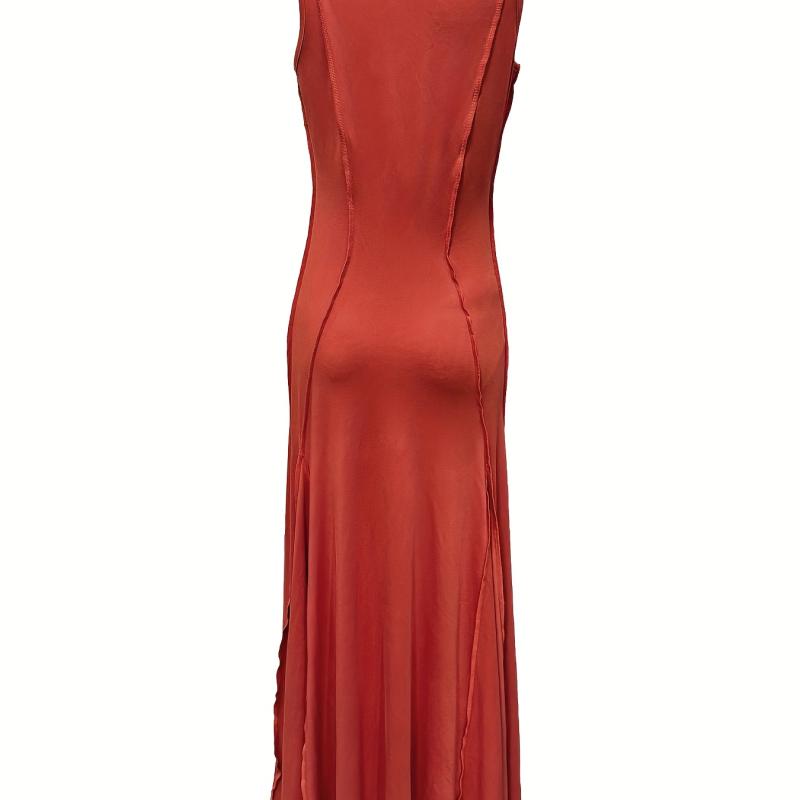 Robe tricotée unie sexy pour femme