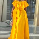 Robe Camisole Sans Manches À Volants